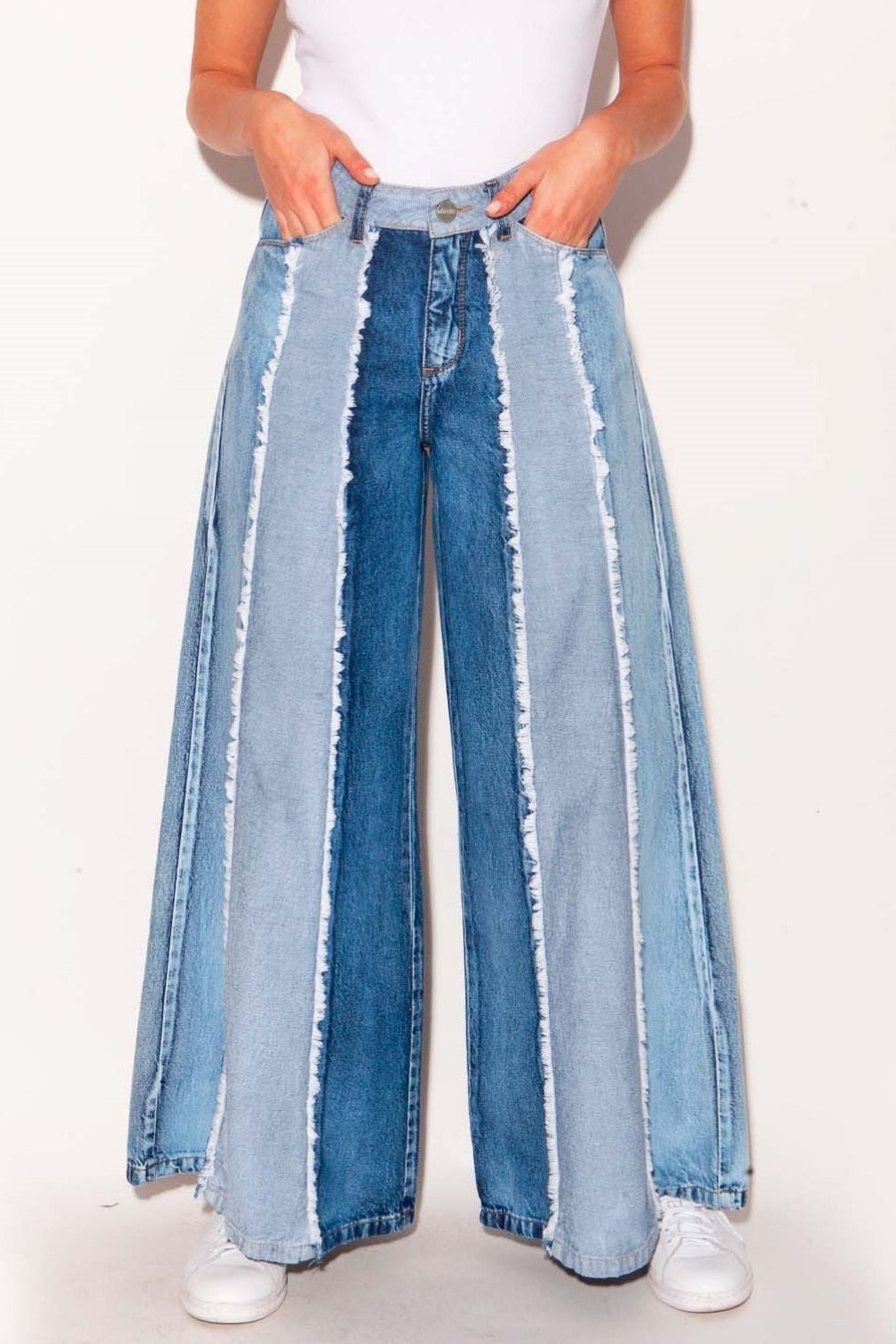 Jeans wide Aurora Flecos – CAROLA MICCONO