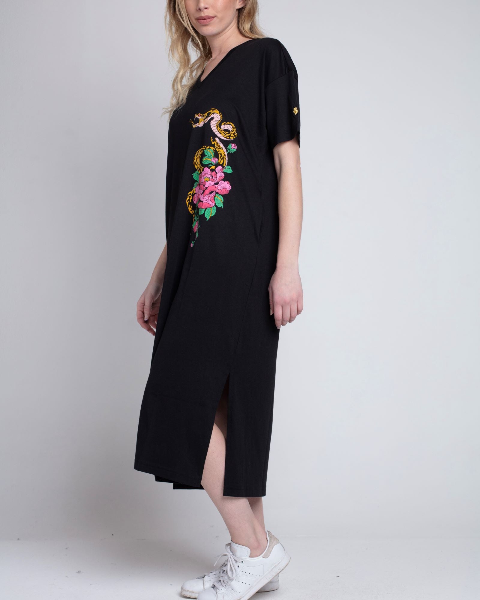 Vestido Largo algodón pima estampado