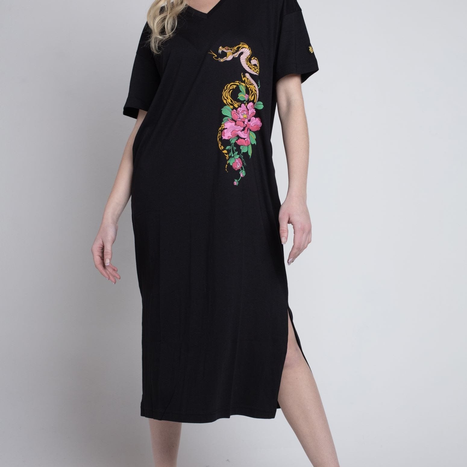 Vestido Largo algodón pima estampado